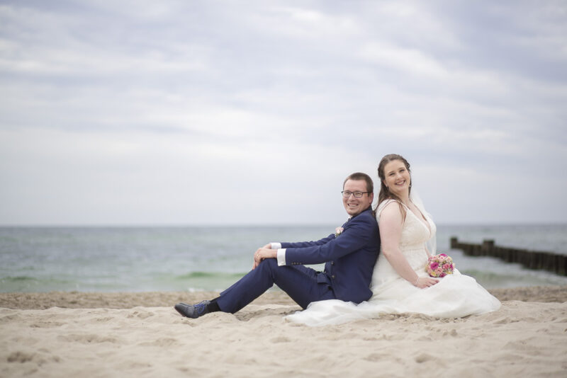 Karo und Jens am Strand