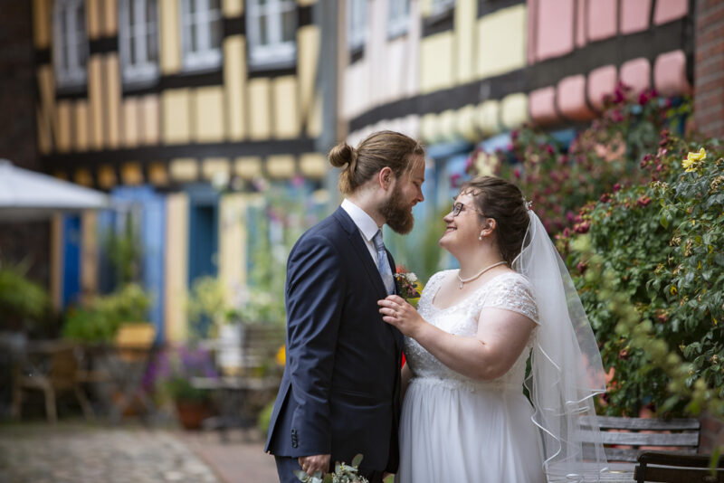 Hochzeit Stralsund Fachwerk Gasse